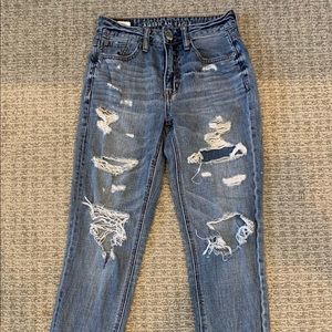 american eagle mom jeans size 00